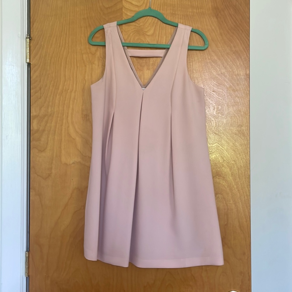 Blush pink cocktail dress